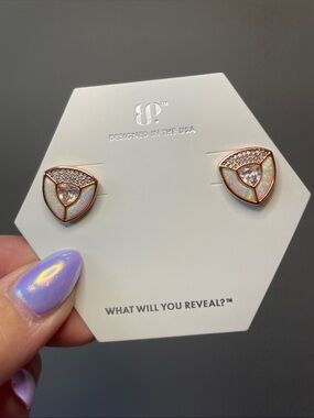 Bomb Party "The Shape of Strength" White Opal on Rose Gold $130 MSRP